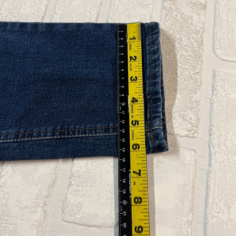 Mott & Bow Boyfriend Jeans Womens 30 Blue Dark Wash Denim Mid Rise Stretch 30x29 - Picture 12 of 14